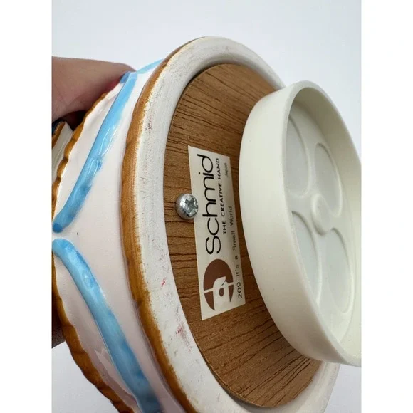 VTG Schmid Mickey Mouse Disney Birthday Cake Music Figurine Collectible 1978 NWT - Picture 10 of 11